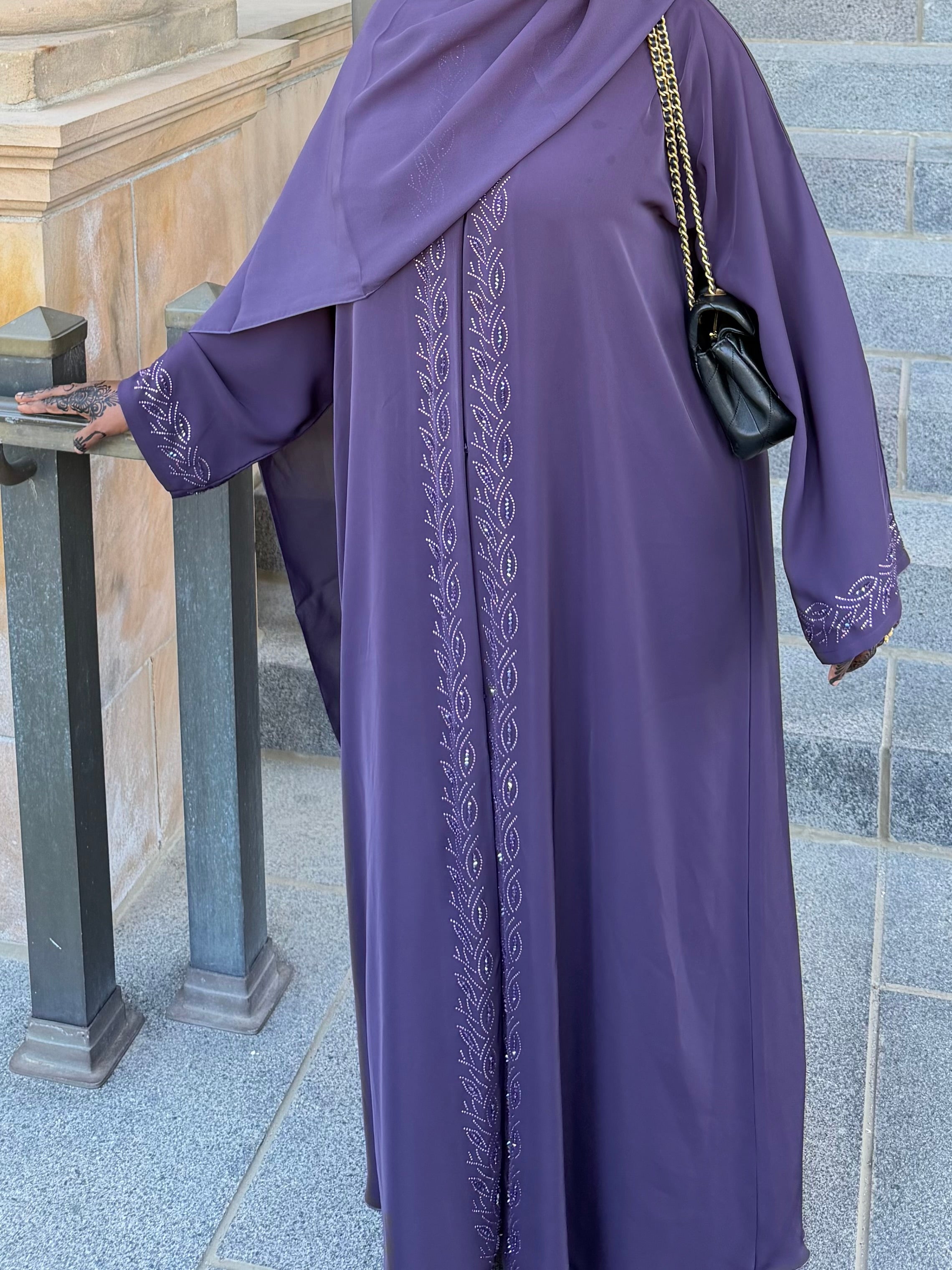 Midnight Amethyst Abaya