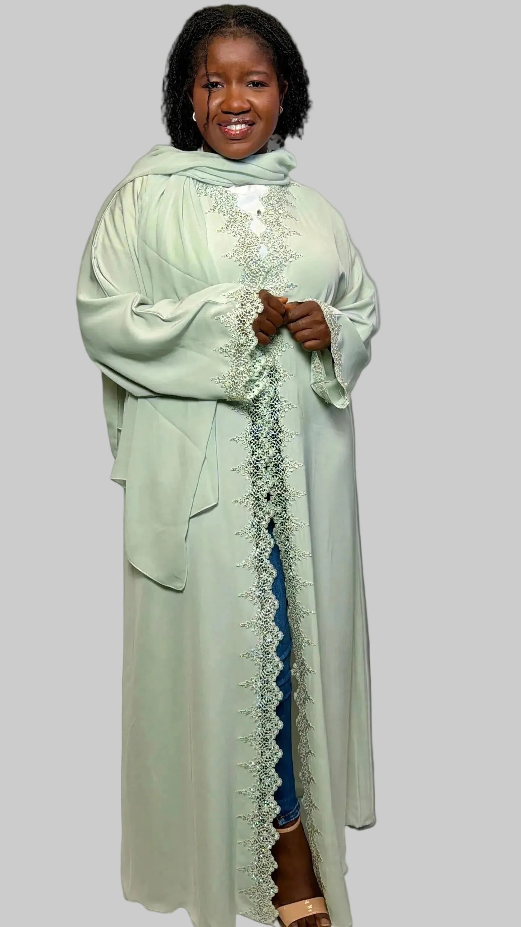 CELESTIA LACED  Abaya