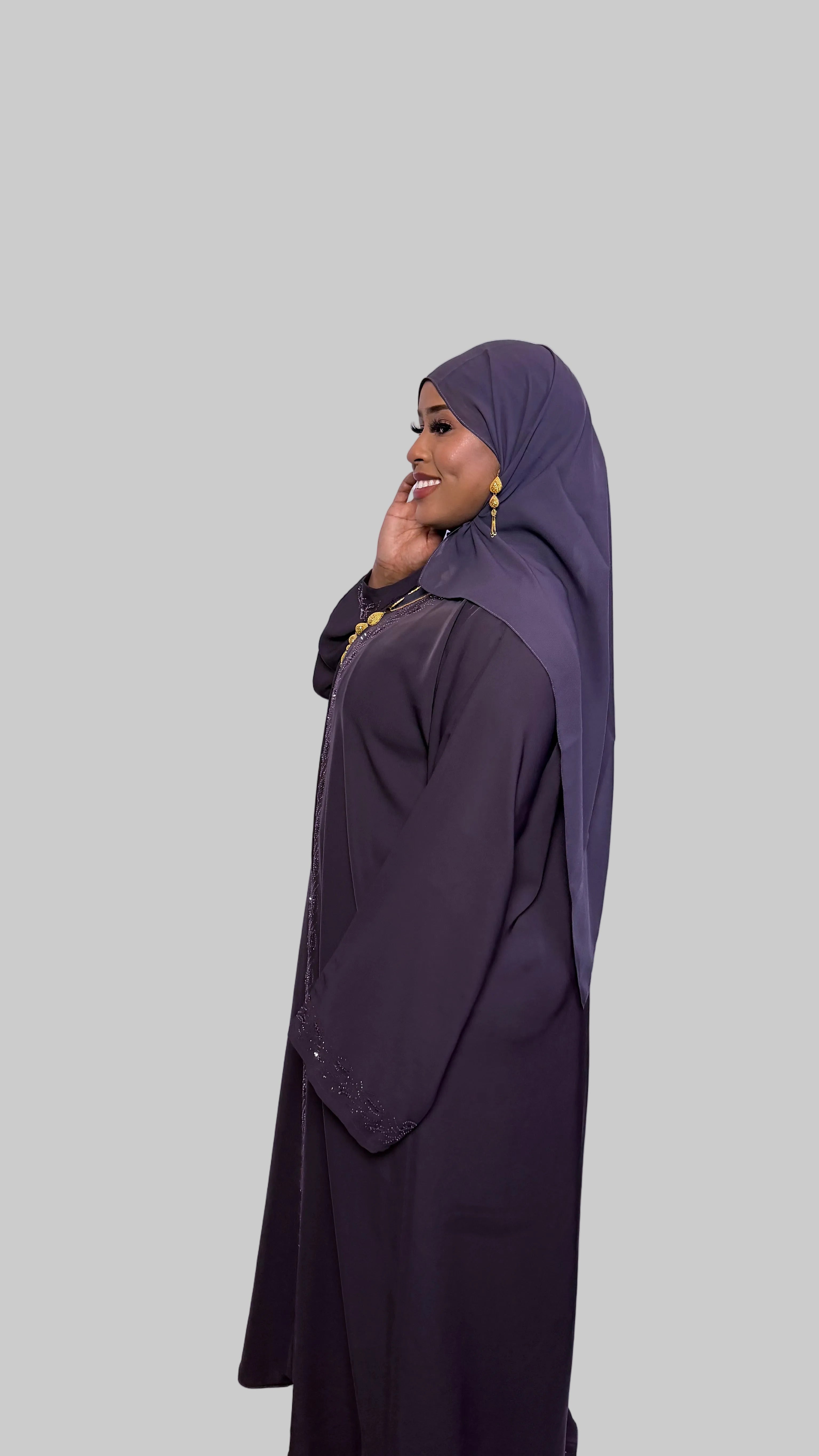 Midnight Amethyst Abaya