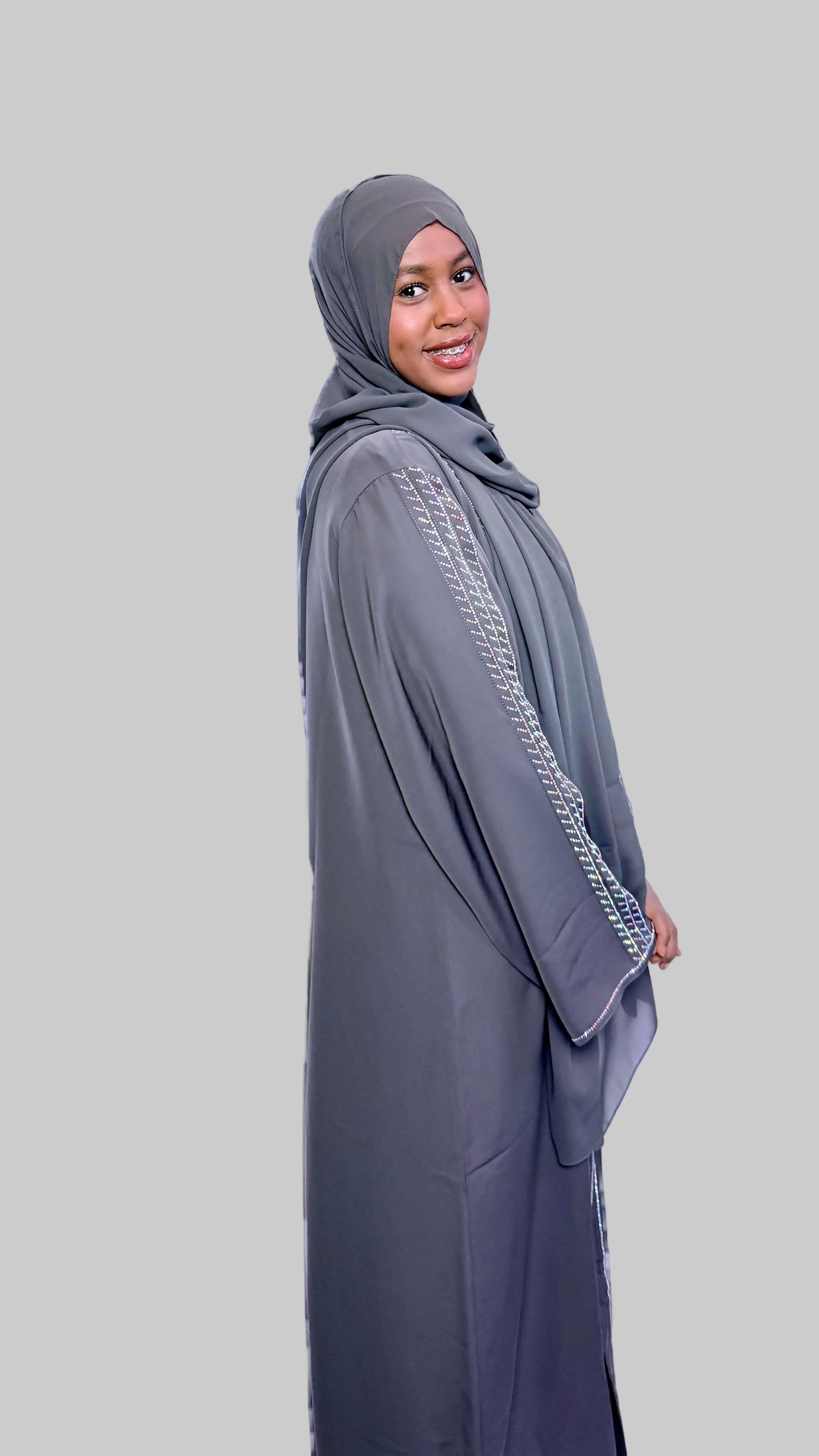Onyx Radiance abaya