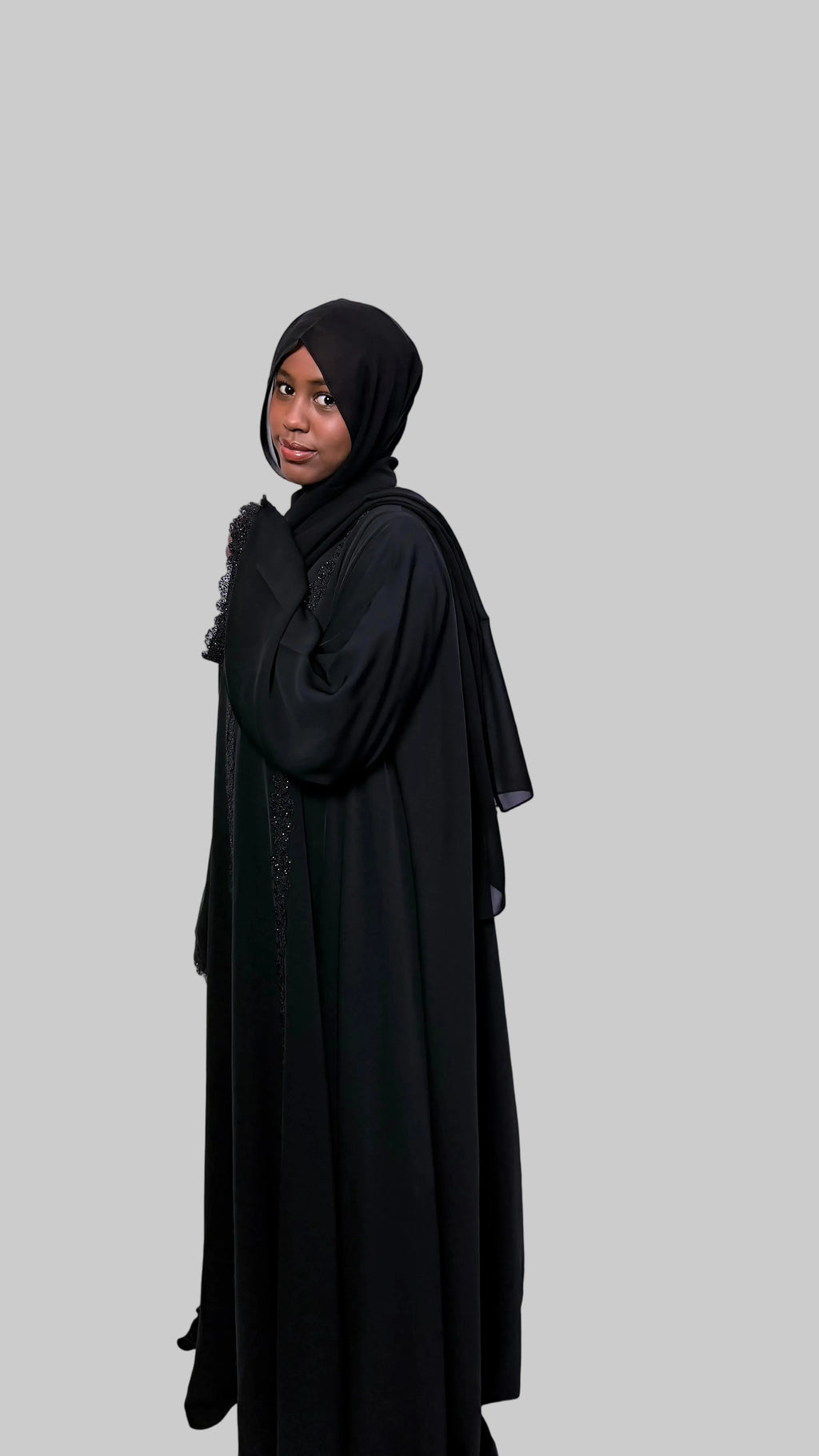 BLACK SHIMMER ABAYA