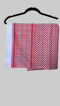 Red & White Keffiyeh Scarf