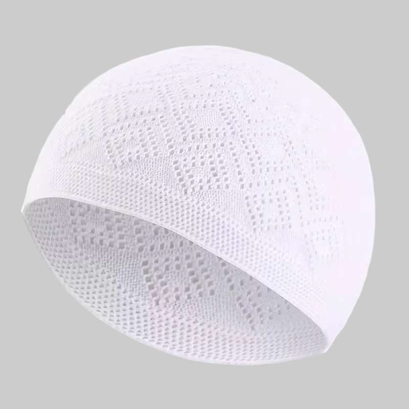 Noor Knit Kufi – Pearl White