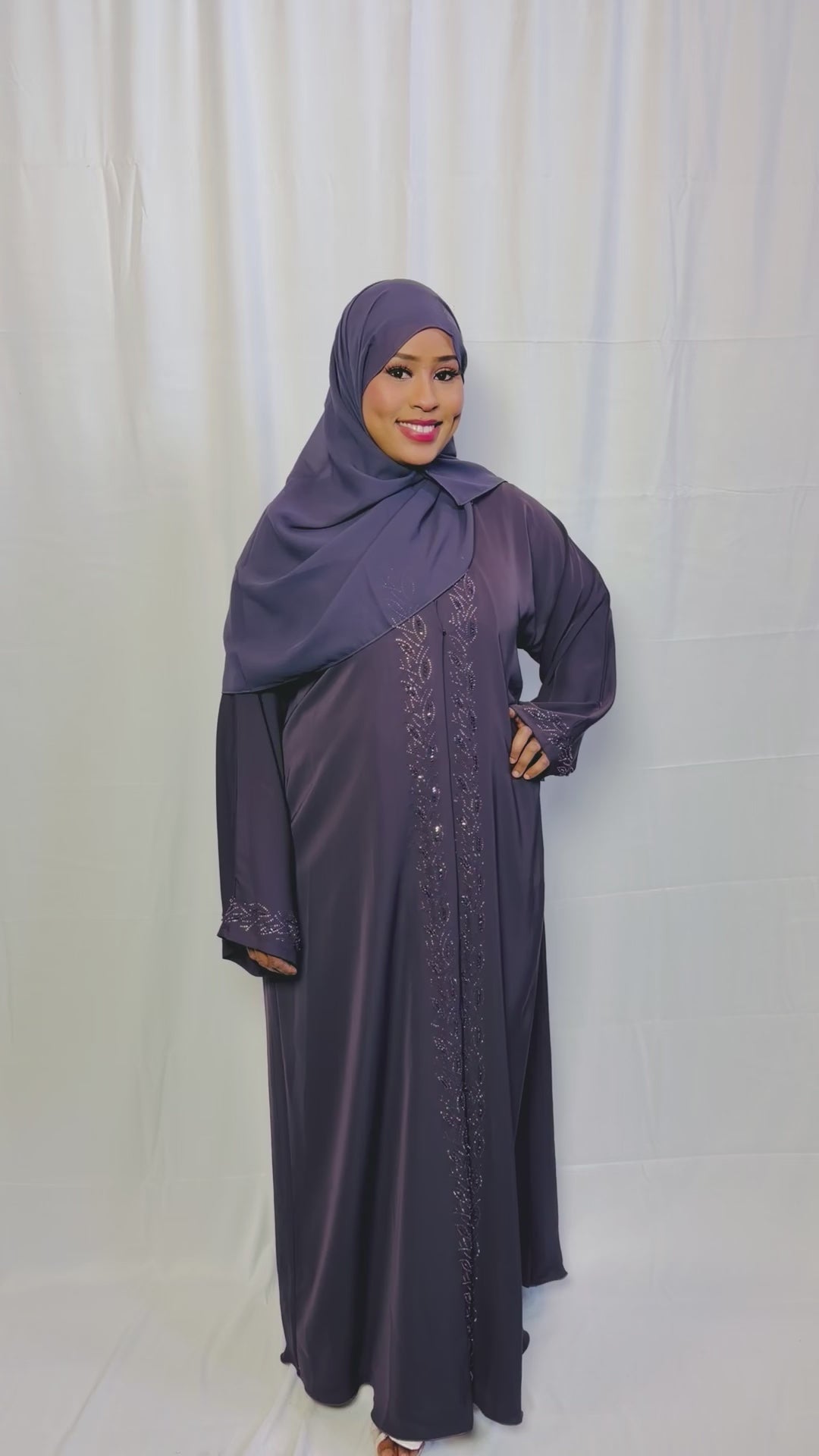 Midnight Amethyst Abaya